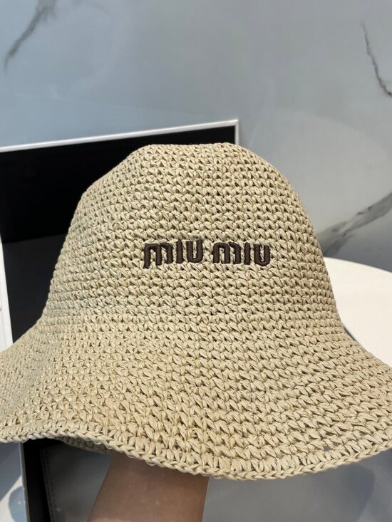 MIU MIU straw hat